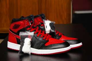 Nike Air Jordan 1 I Retro Banned Chicago bred black OG T23 BIN 23 Size 