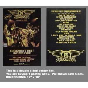  AEROSMITH First Live DVD Ever 12x18 Poster Flat 
