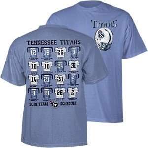  Reebok Tennessee Titans Date Schedule Short Sleeve T Shirt 