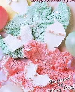Fancy Frills crochet patterns for baby dresses, collars  