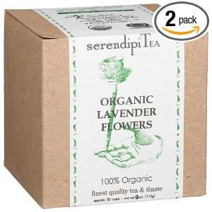 SerendipiTea Organic Lavender Flowers, Tea & Tisane, 2 Ounce Boxes 