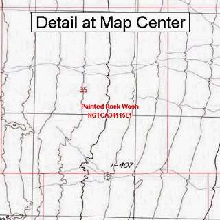  USGS Topographic Quadrangle Map   Painted Rock Wash 