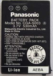 PANASONIC CGA S003 (A) Li ion Battery SV AV50, SV AS10  