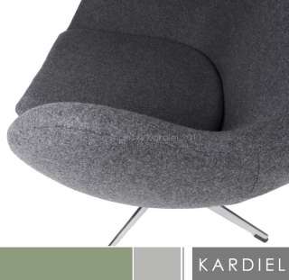  CHAIR CASHMERE WOOL GRAY swan womb midcentury eames era barcelona 