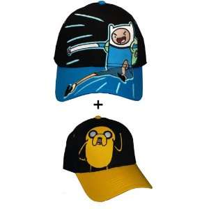   Time Tv Show Hat Set   Finn and Jake Youth Boys Adjustable Cap