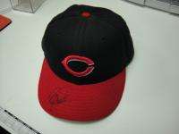 Cincinnati Reds Barry Larkin 1999 2001 Game Used Worn Hat Cap 