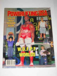 Powerlifting USA November 1994 Bull Stewart  