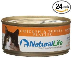 Natural Life Cat Food, Chicken & Turkey Platter, 5.5 Ounce Cans (Pack 