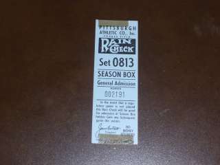 1940S PITTSBURGH PIRATES FORBES FIELD BASEBALL TICKET  