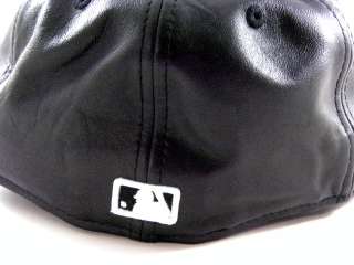   Era New York Yankees Leather Black/White Baseball Winter Hat Cap Men