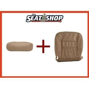 00 01 Ford Excursion Med Parchment Leather Seat Cover bottom & arm 