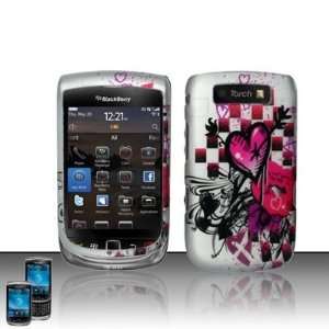  Flower Love Cover Case For Blackberry Torch 9800 Phone 