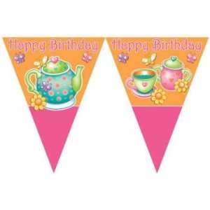  Tea For You Birthday 12 Foot Flag Banner Toys & Games