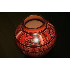  Pottery Vase 10 Hand Thrown Geometric Inca Classic Decor 