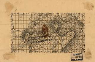 Civil War map Battle of Chattanooga, Tennessee  