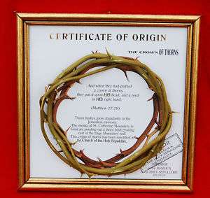 Crown of Thorns Passion of Jesus Christ Relic jerusalem  