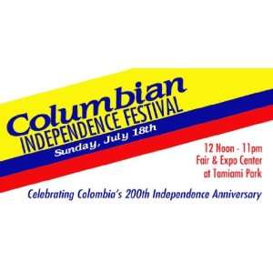   Vinyl Banner   Miami Columbian Independence Festival 
