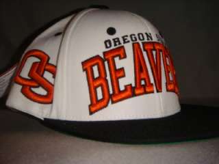 OREGON STATE BEAVERS NCAA SNAPBACK HAT CAP SUPERSTAR WHITE/BLACK 