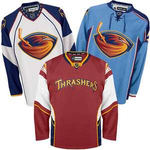 Thrashers NHL Authentic Blank Jersey Reebok 100% Genuine Many Styles 