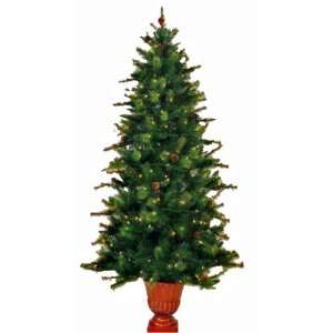  Sterlings Forest Pre Lit 7ft. Decorated Potted Tree