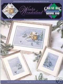 Winter Wonderland Cross Stitch Pattern 3 designs  