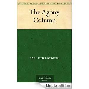 The Agony Column Earl Derr Biggers  Kindle Store