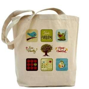  Think Green Reusable Shopping Bag Cute Tote Bag by 
