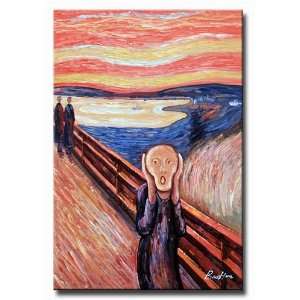  The Scream Hand Painted Canvas Art Oil Painting 