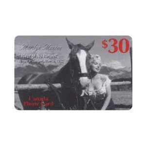  Collectible Phone Card $30. Marilyn Monroe & Horse (Movie 