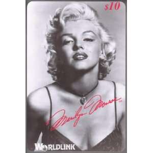  Marilyn Collectible Phone Card $10. Marilyn Monroe With 