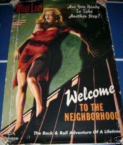 Meatloaf Welcome to the Neighborhood Poster 1995 OOP  