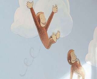 Pottery Barn Kids Set of 5 Curious George Wall Decal Wall Art  