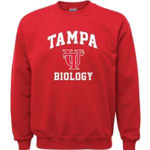  Tampa Spartans Red Youth Biology Arch Crewneck Sweatshirt 