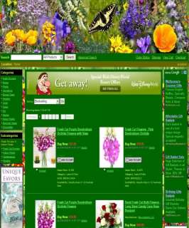 Amazing Flower And Gift Shop Website For Sale  