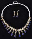 Calvin Begay Native American Necklace & Earrings Set  