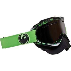 Dragon Alliance Green Icon Adult MDX Winter Sport Snowmobile Goggles 