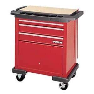 WATERLOO 3 Drawer Project Center   Red  Industrial 