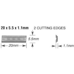 Amana RCK 32 Replacement Straight Carbide Insert Knives   20mm Length 