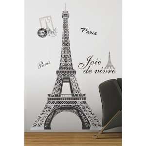    Eiffel Tower Peel & Stick Giant Wall Decal 