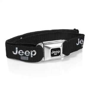    Jeep Logo Seatbelt Buckle Black Belt, Official Licensed Automotive