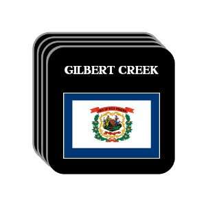  US State Flag   GILBERT CREEK, West Virginia (WV) Set of 4 
