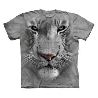 Mountain T Shirt   White Tiger Face   The Mountain Tee Shirt   Animal 