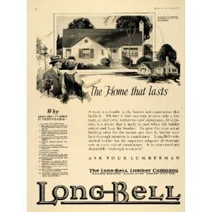 1923 Ad Long Bell Lumber Longview Architecture House   Original 