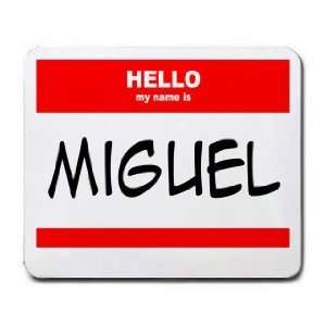  HELLO my name is MIGUEL Mousepad