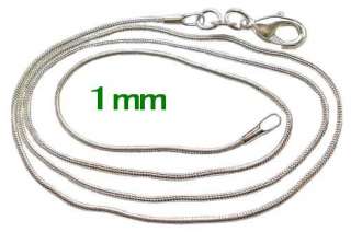Wholesale 100pcs Silver EP Soft Round Snake Chains Sale  