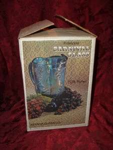 Vintage Indian Carnival Glass Pitcher with original Box  