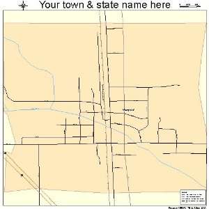  Street & Road Map of Merigold, Mississippi MS   Printed 