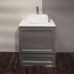   Free Standing Wooden Vanity Base in Wenge With 2 Dra