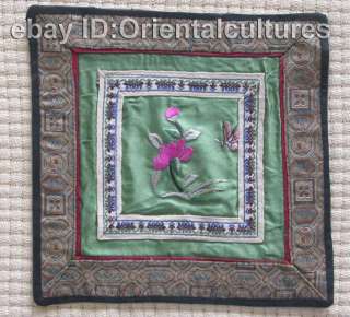   totally 100% Hand Su silk Embroidery artbird lotus flower  