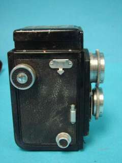   Box Camera + Leather Case Twin Lens 13.5 f80mm Bessel Graflex  